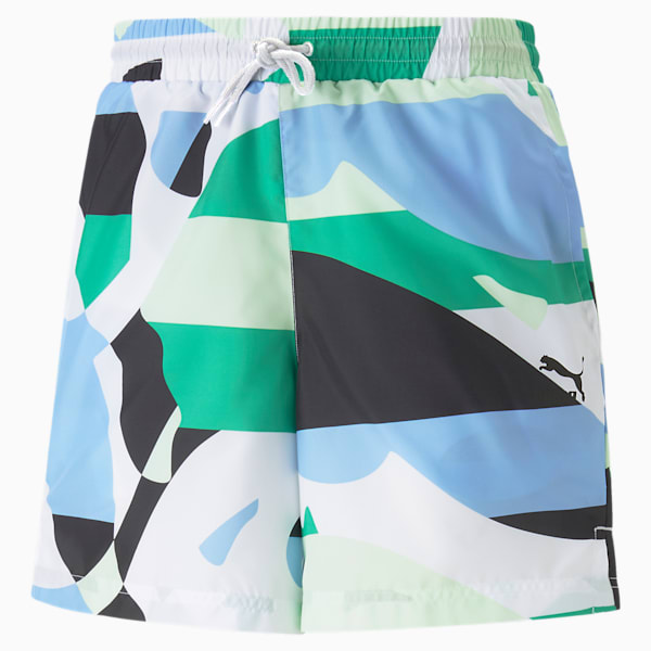 Worldwide All Over Print 6" Regular Fit Shorts, PUMA Black, extralarge-IND